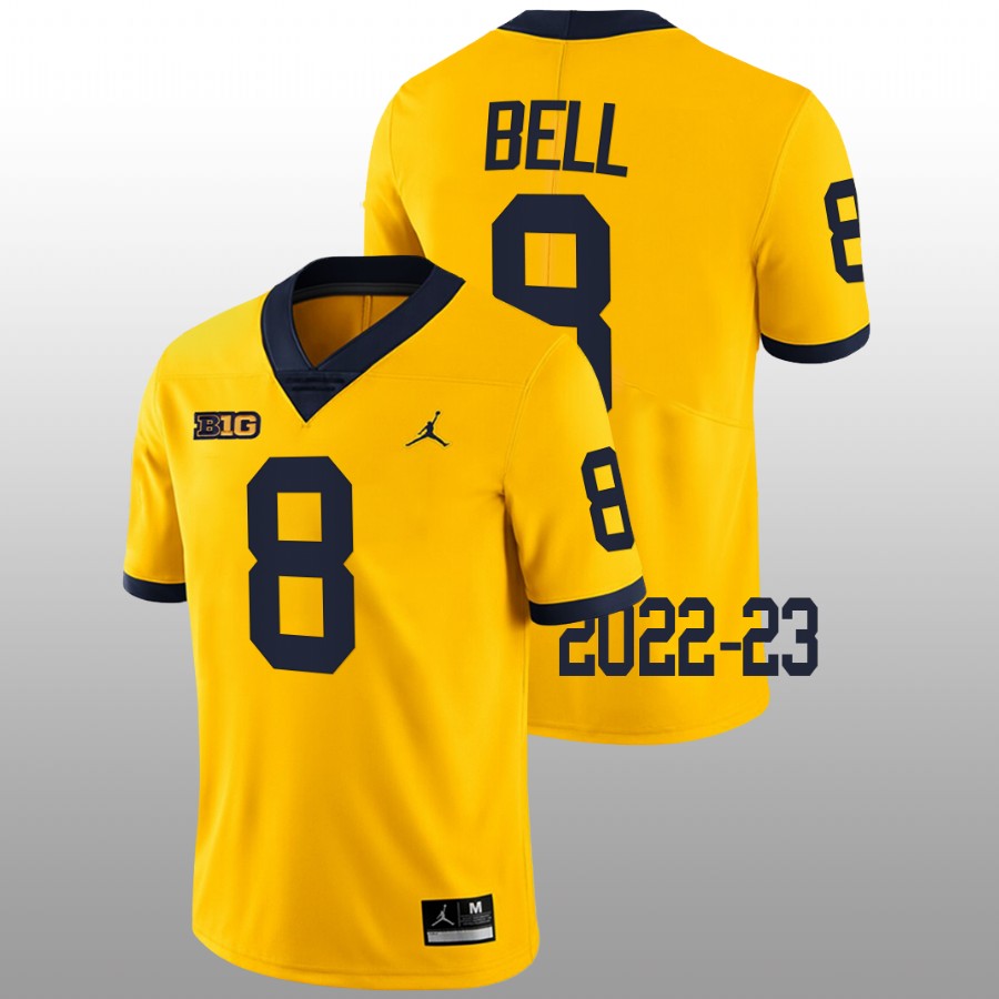 2022-23 Michigan Wolverines Ronnie Bell College Football Maize Jersey Limited