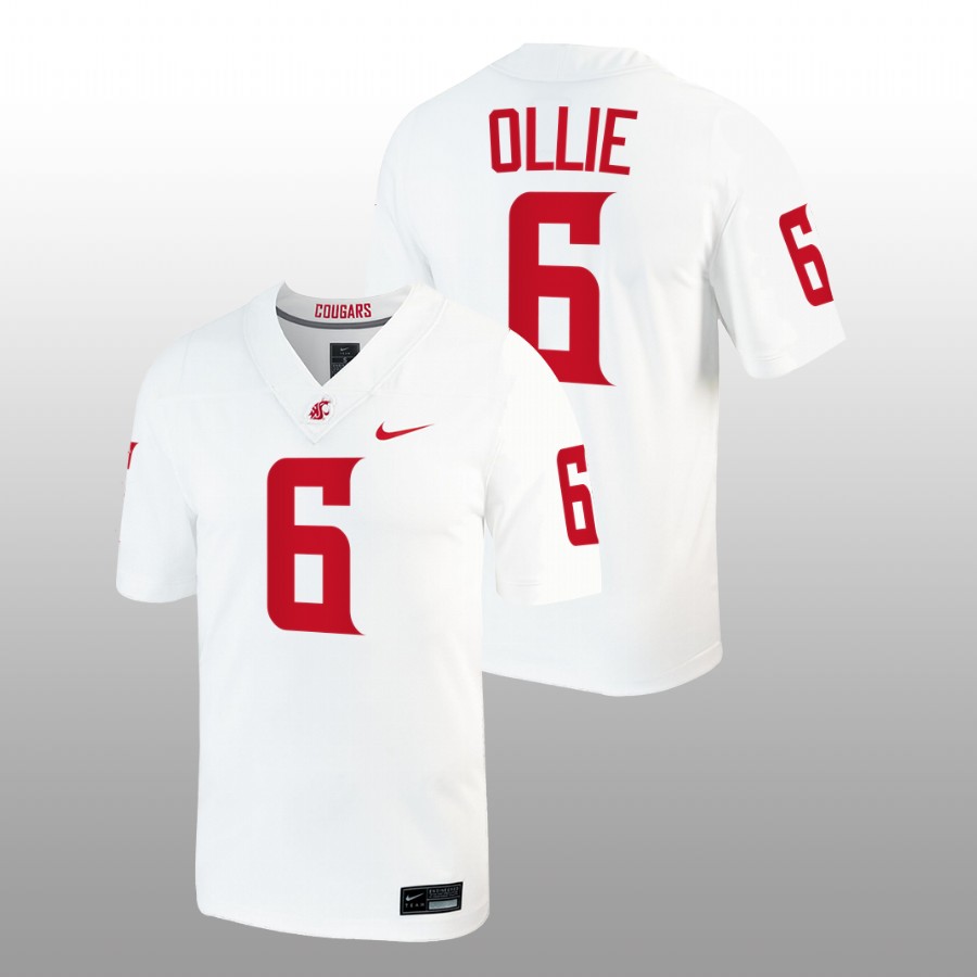 2022 23 washington state cougars donovan ollie white college football men jersey