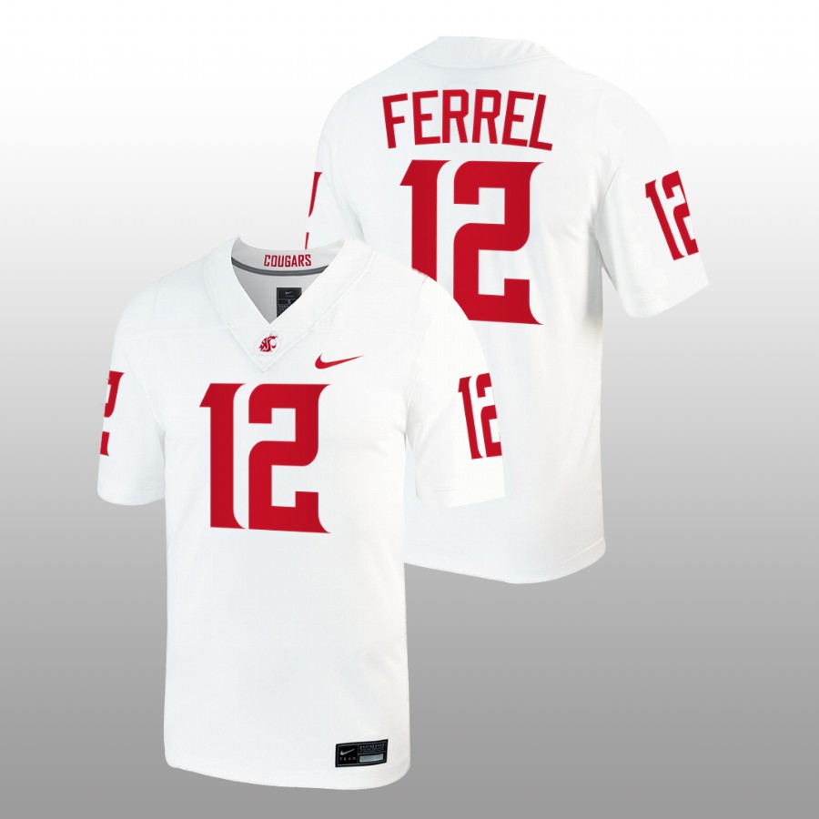 2022 23 washington state cougars robert ferrel white college football men jersey