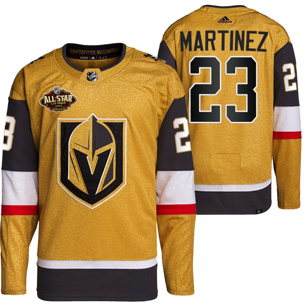 2022 All-Star Vegas Golden Knights Alec Martinez Gold Authentic Primegreen Jersey