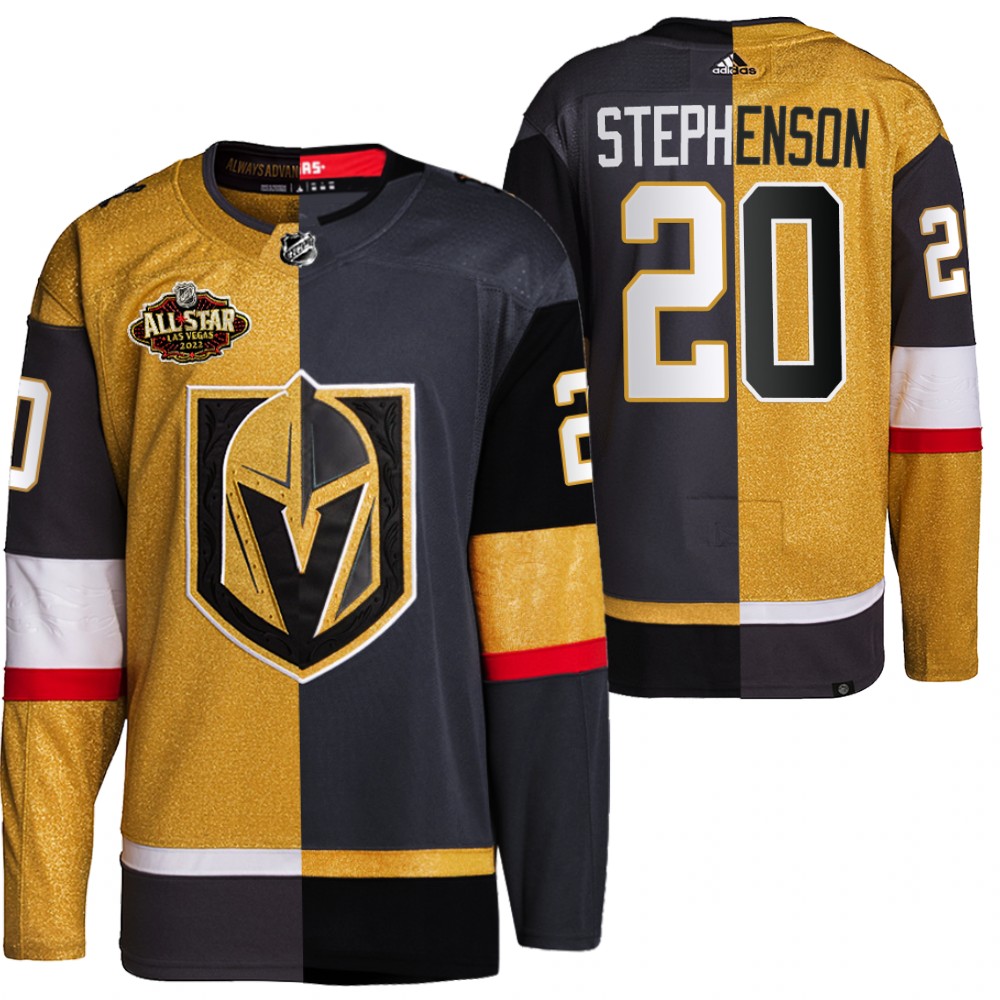 2022 All-Star Vegas Golden Knights Chandler Stephenson Gold Black Split Edition Jersey