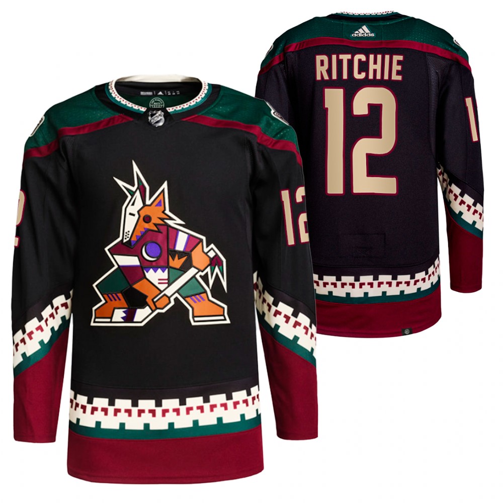 2022 Arizona Coyotes Nick Ritchie Black Alternate Authentic Primegreen Jersey