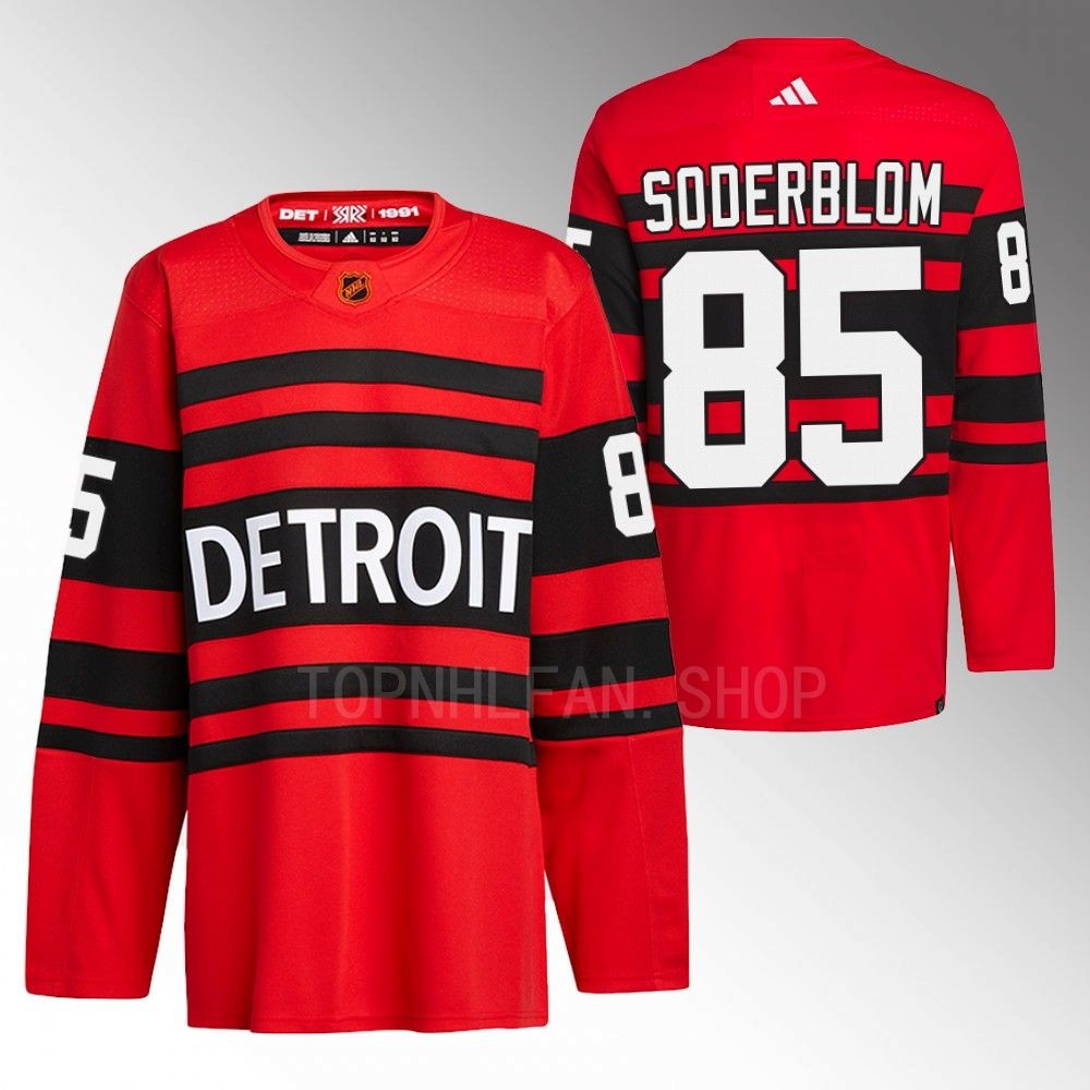 2022 Detroit Red Wings Elmer S?derblom Red Reverse Retro 2.0 Authentic Pro Jersey