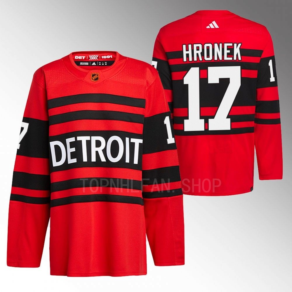 2022 Detroit Red Wings Filip Hronek Red Reverse Retro 2.0 Authentic Pro Jersey