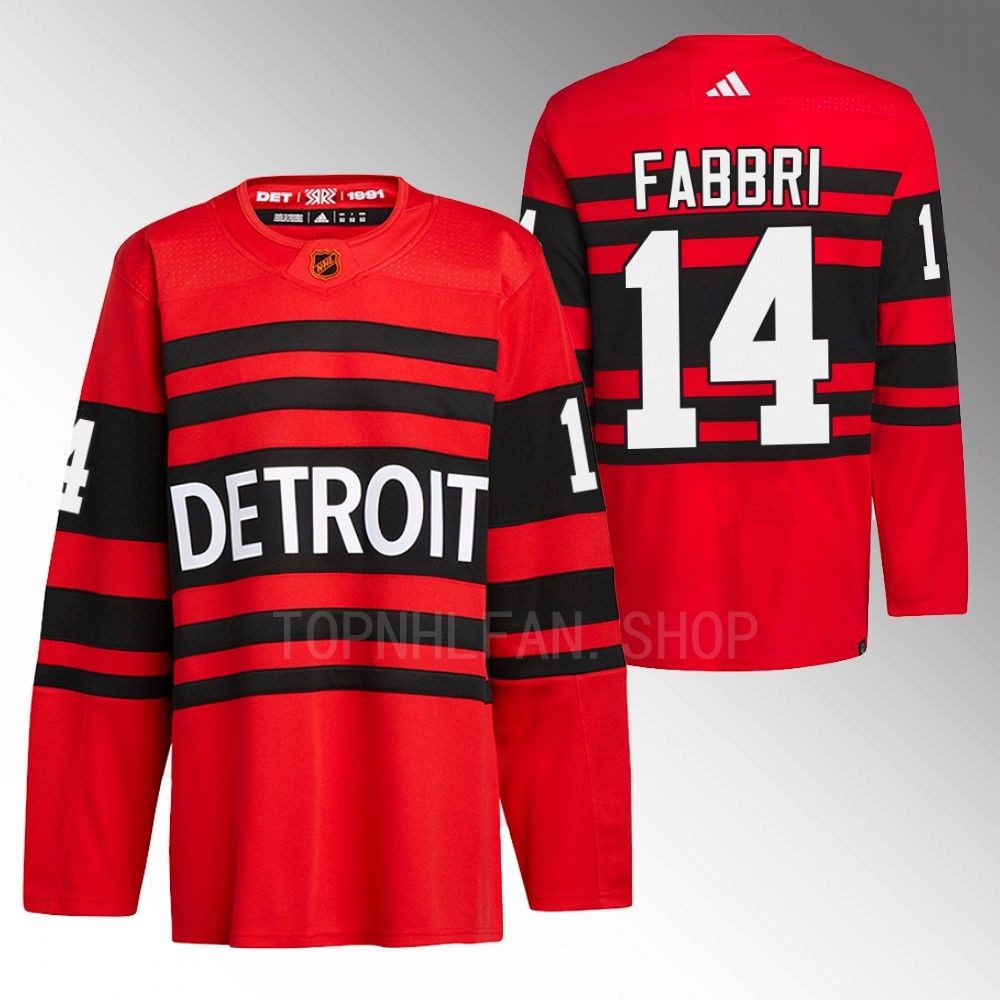 2022 Detroit Red Wings Robby Fabbri Red Reverse Retro 2.0 Authentic Pro Jersey