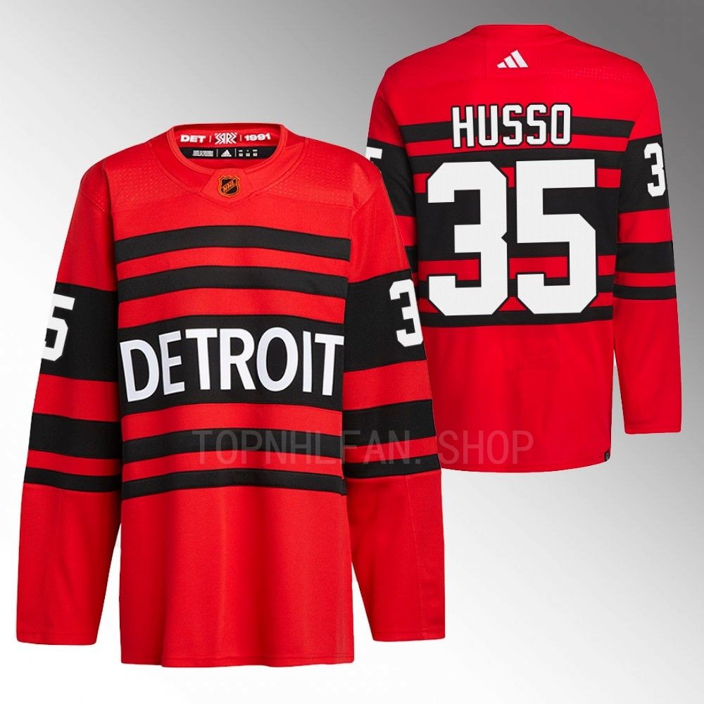 2022 Detroit Red Wings Ville Husso Red Reverse Retro 2.0 Authentic Pro Jersey
