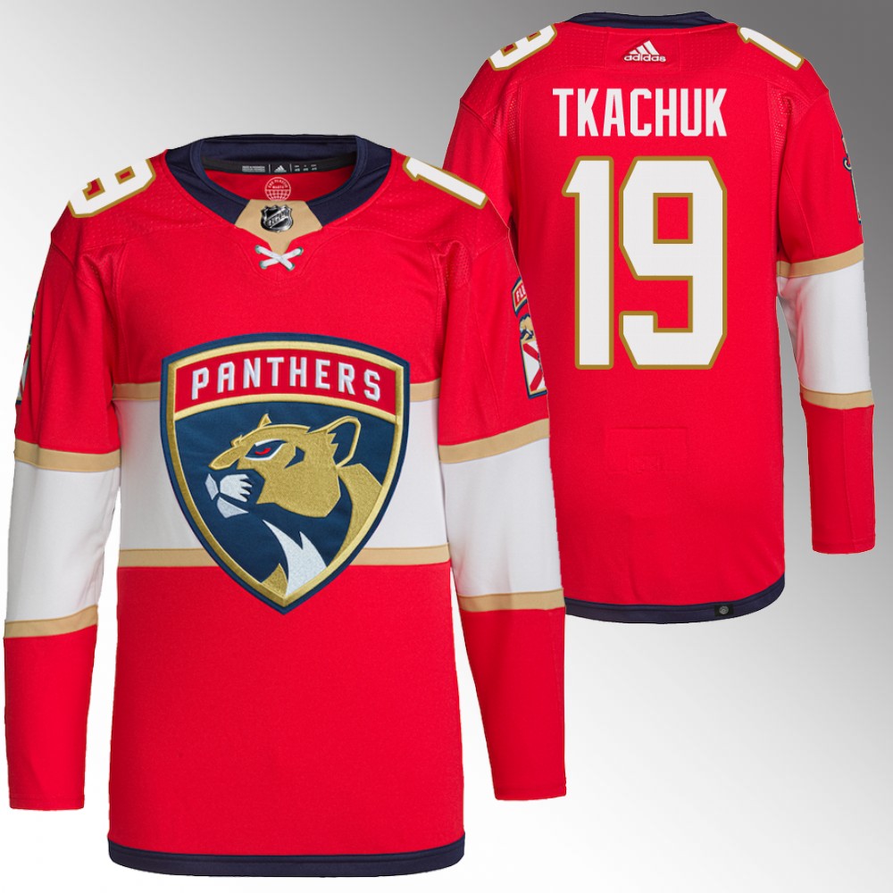 2022 Florida Panthers Matthew Tkachuk Red Primegreen Authentic Home Jersey
