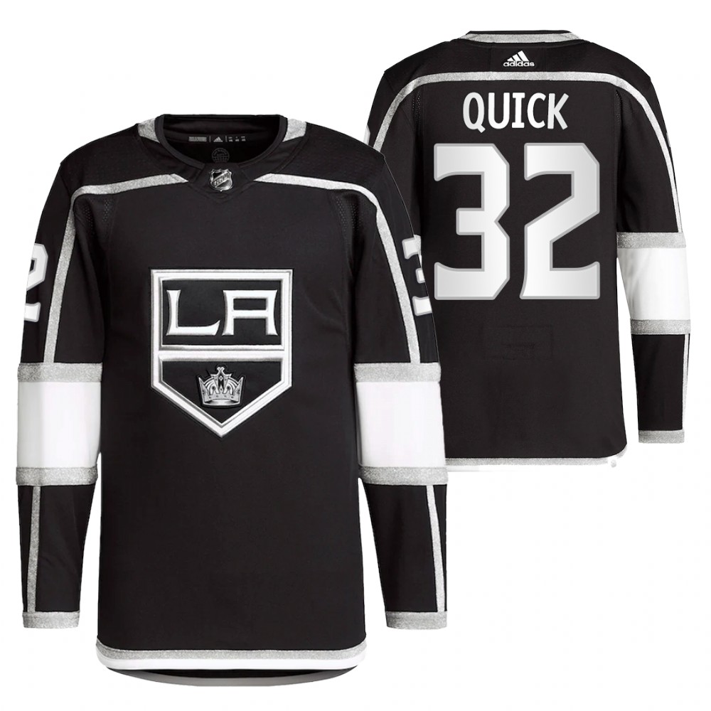 2022 Los Angeles Kings Jonathan Quick Black Home Primegreen Authentic Pro Jersey