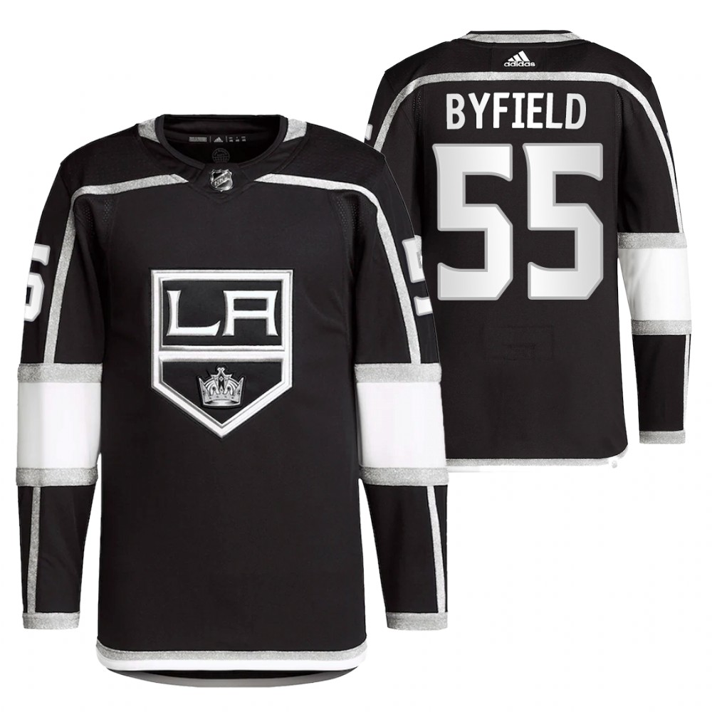 2022 Los Angeles Kings Quinton Byfield Black Home Primegreen Authentic Pro Jersey