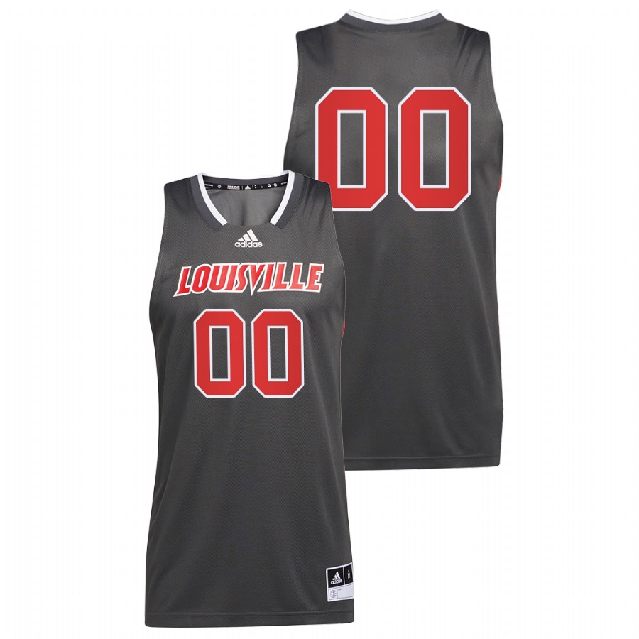 2022 Louisville Cardinals Custom Reverse Retro Grey College Basketball Jersey Men