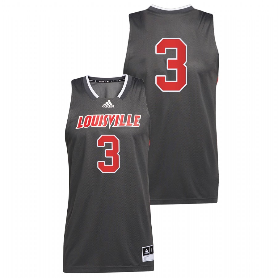 2022 Louisville Cardinals El Ellis Reverse Retro Grey College Basketball Jersey Men