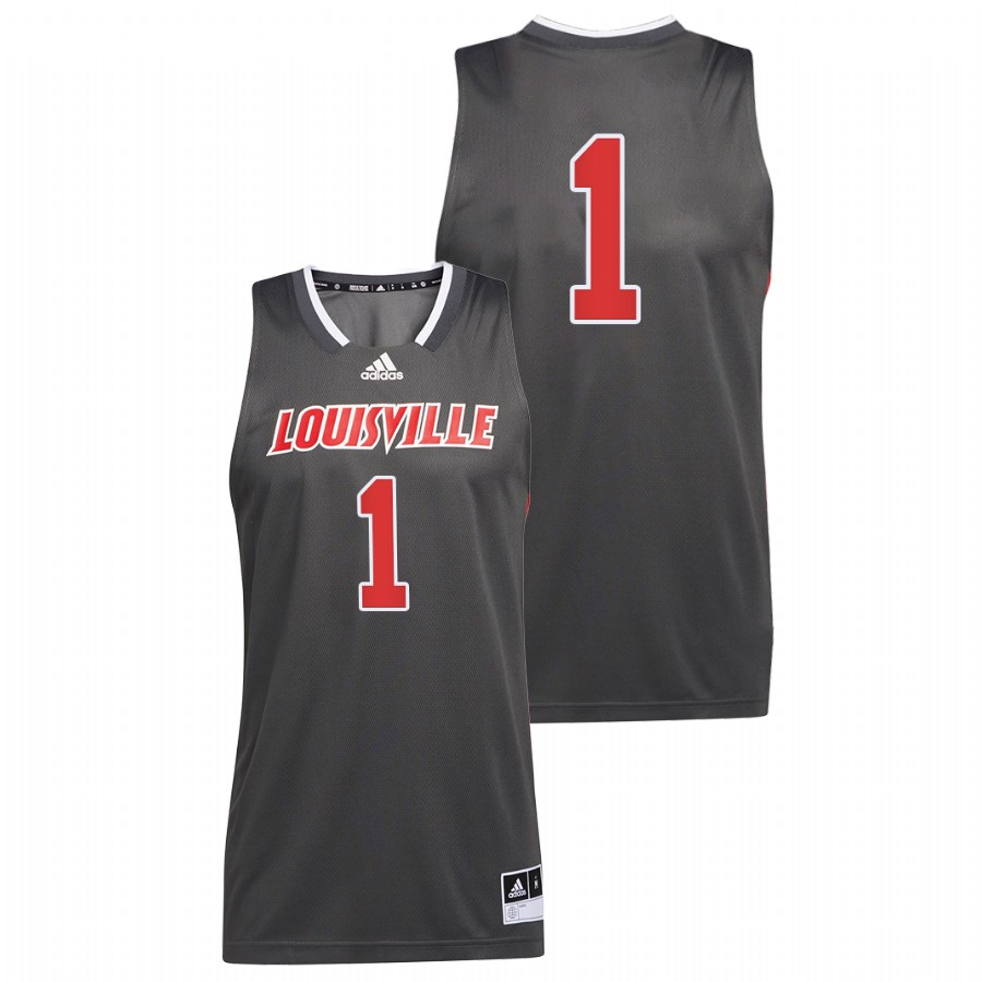2022 Louisville Cardinals Reverse Retro Grey College Basketball Jersey Men