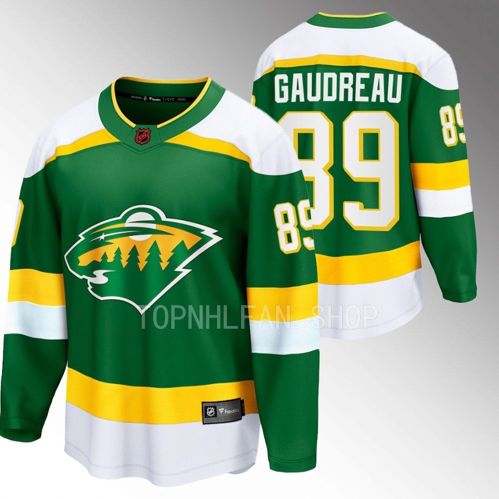 2022 Minnesota Wild Frederick Gaudreau Special Edition 2.0 Green Breakaway Jersey