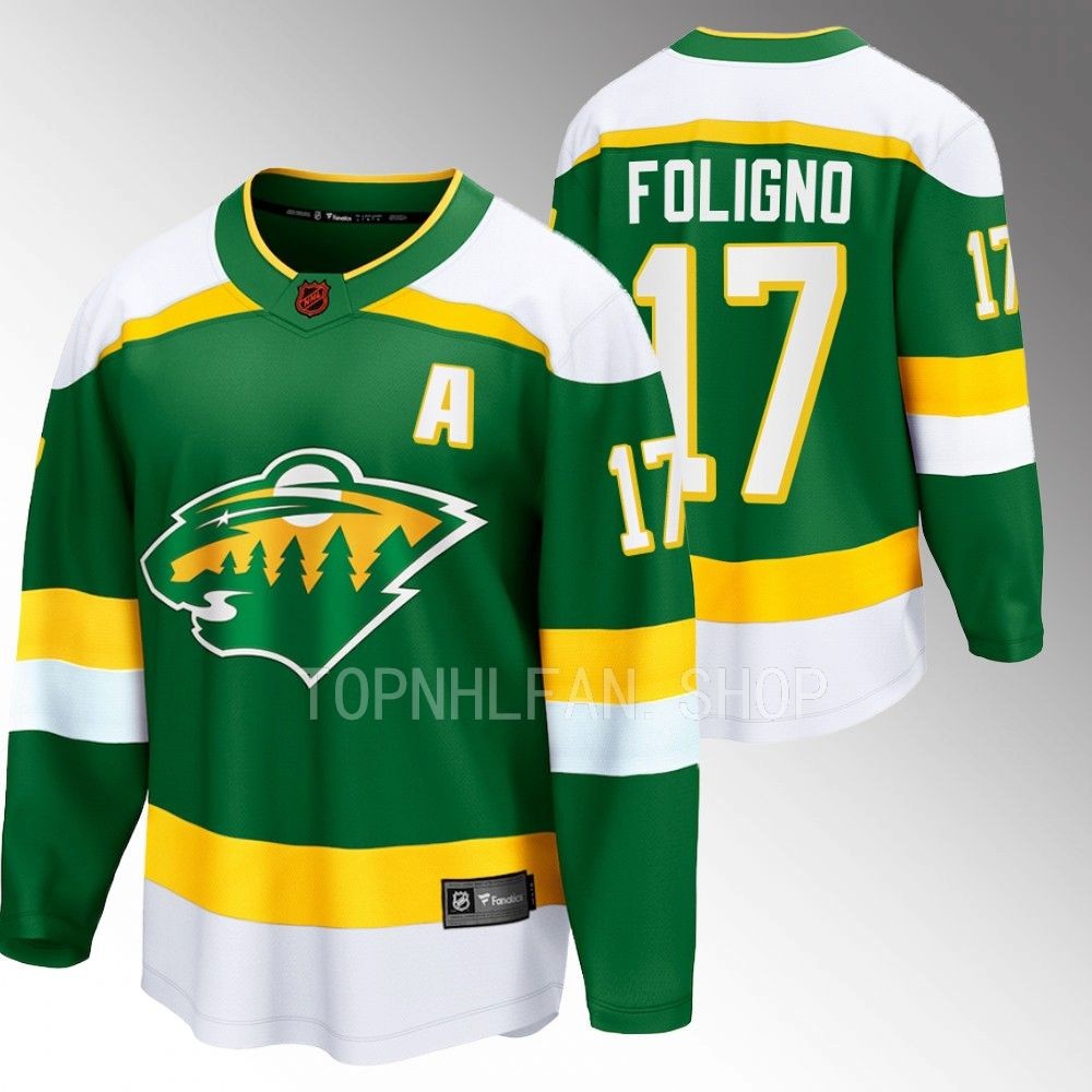 2022 Minnesota Wild Marcus Foligno Special Edition 2.0 Green Breakaway Jersey