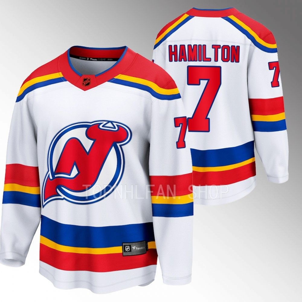 2022 New Jersey Devils Dougie Hamilton Special Edition 2.0 White Breakaway Jersey