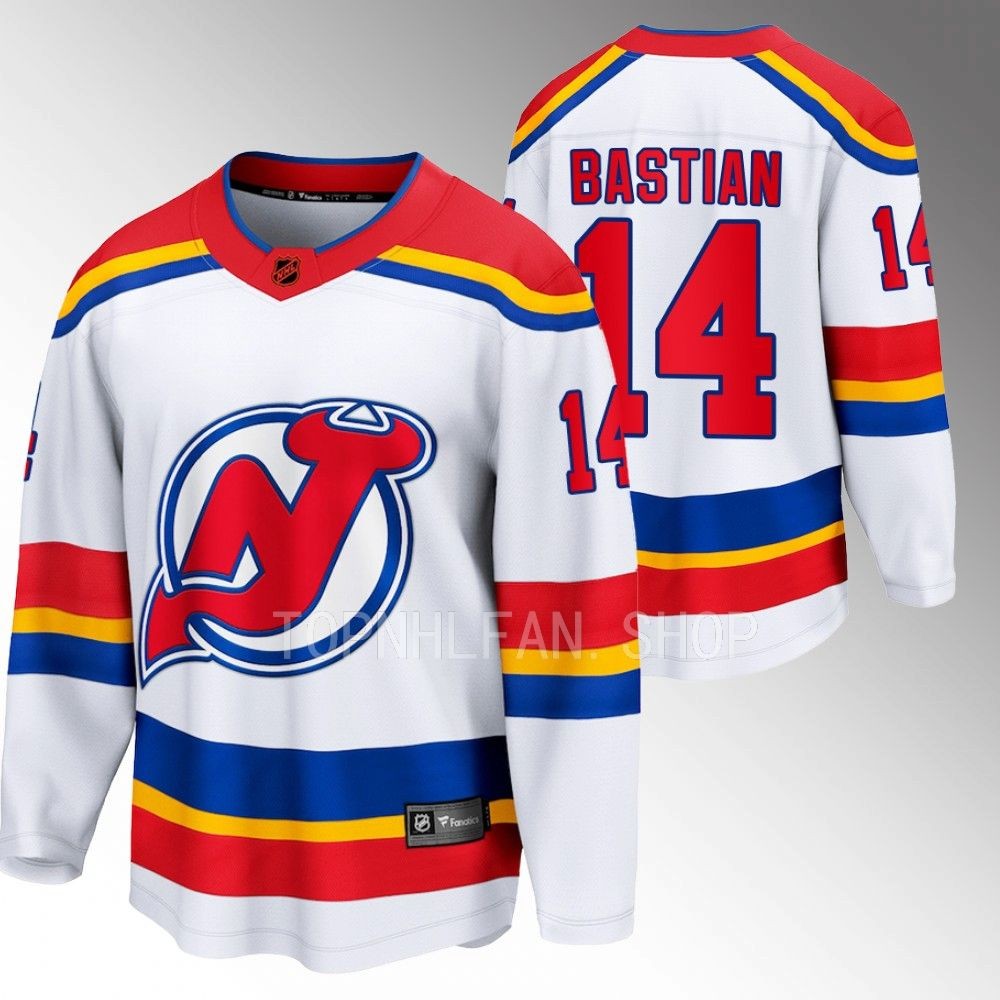 2022 New Jersey Devils Nathan Bastian Special Edition 2.0 White Breakaway Jersey