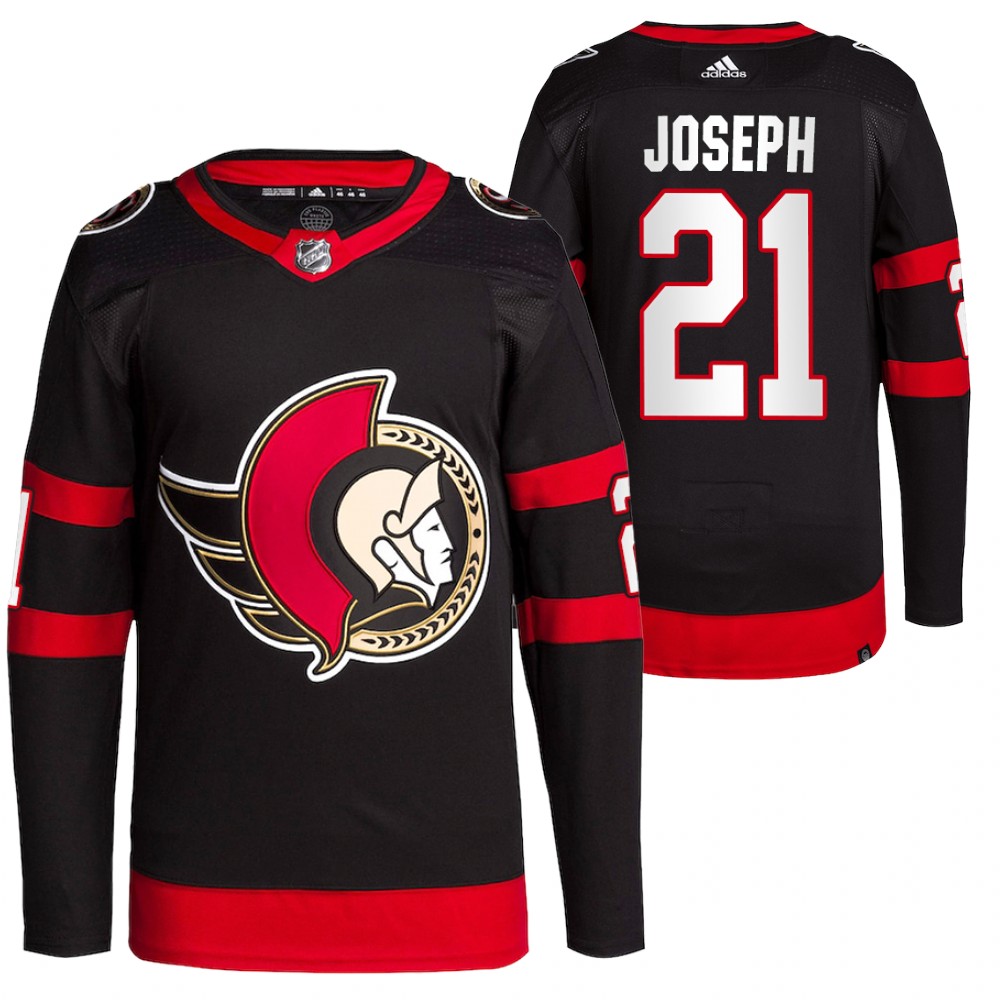 2022 Ottawa Senators Mathieu Joseph Black Home Primegreen Authentic Pro Jersey