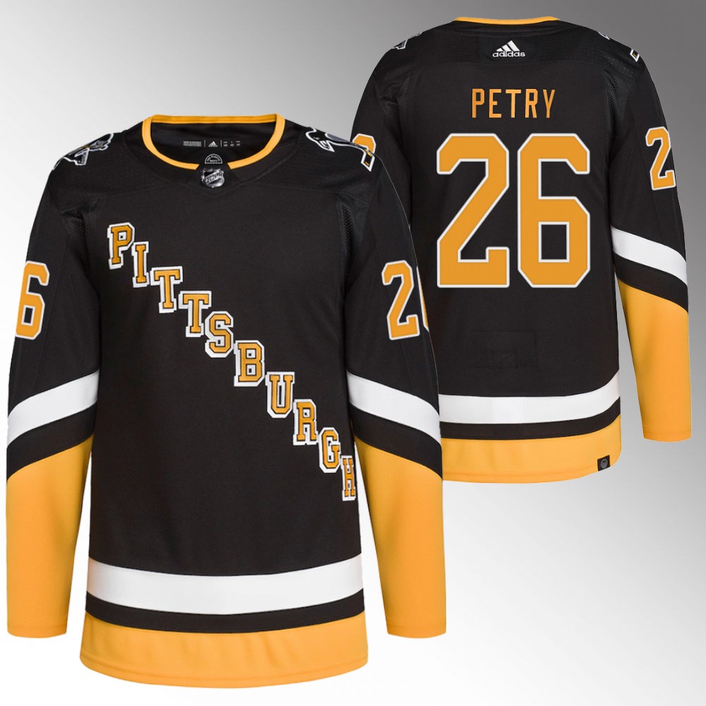 2022 Pittsburgh Penguins Jeff Petry Black Primegreen Authentic Alternate Jersey