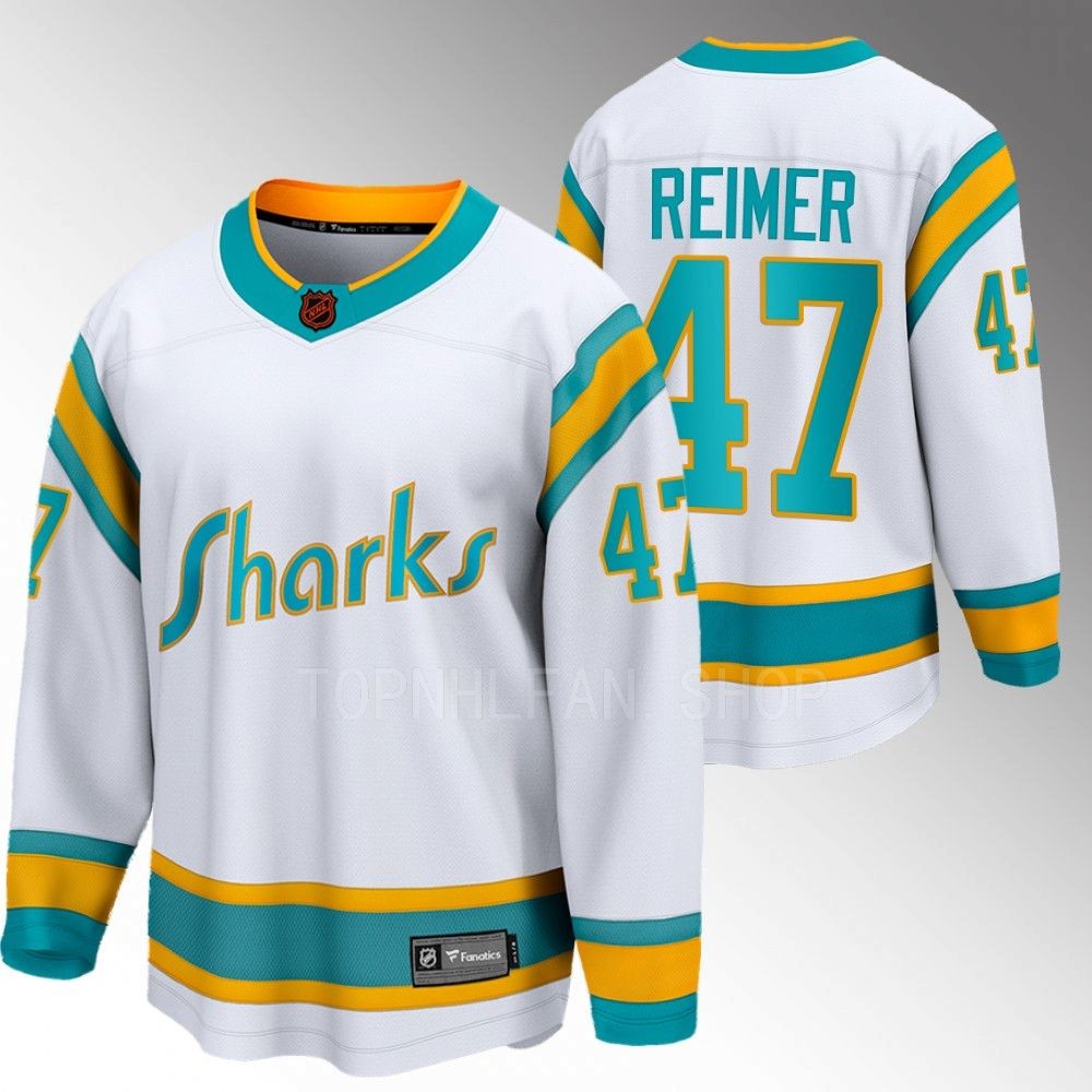 2022 San Jose Sharks James Reimer Special Edition 2.0 White Breakaway Player Jersey