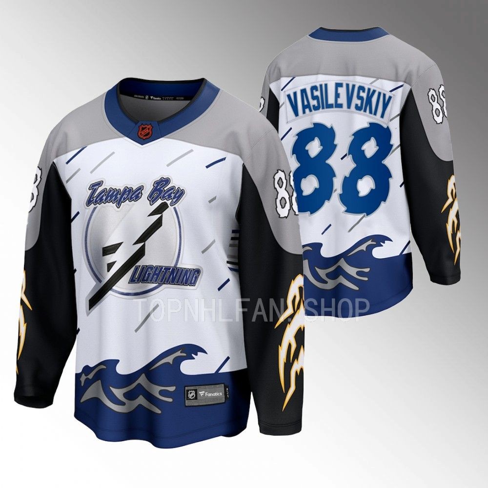 2022 Tampa Bay Lightning Andrei Vasilevskiy Special Edition 2.0 White Breakaway Jersey