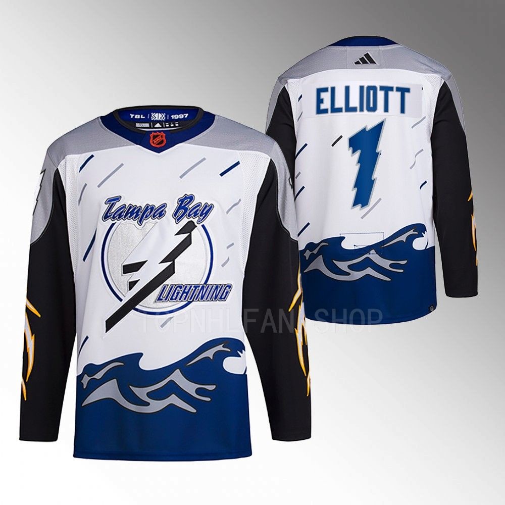 2022 Tampa Bay Lightning Brian Elliott White Reverse Retro 2.0 Authentic Primegreen Jersey