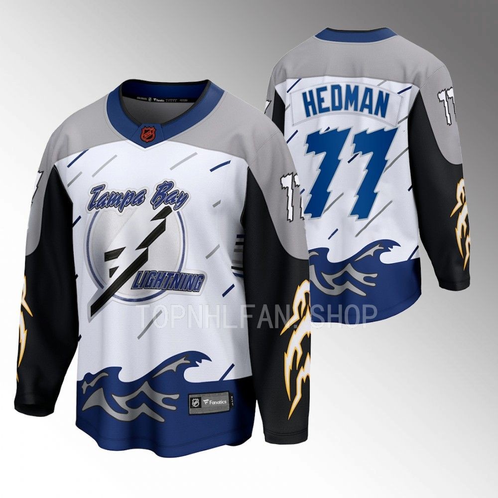 2022 Tampa Bay Lightning Victor Hedman Special Edition 2.0 White Breakaway Jersey