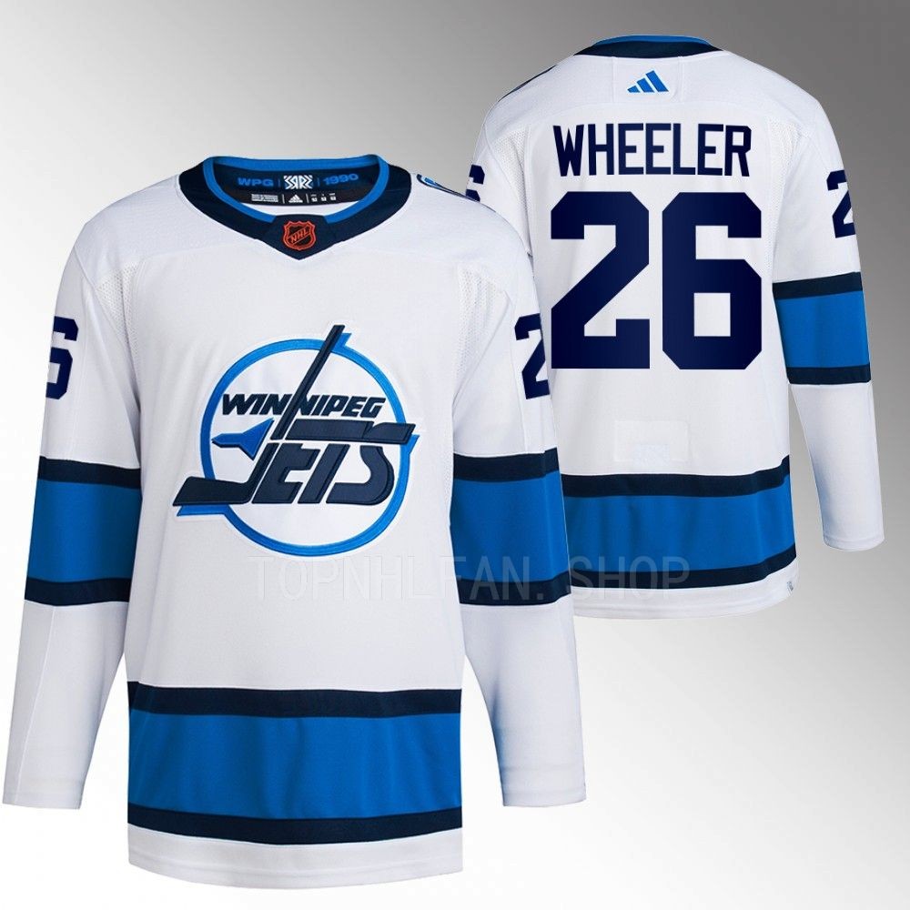 2022 Winnipeg Jets Blake Wheeler Reverse Retro 2.0 White Authentic Primegreen Jersey