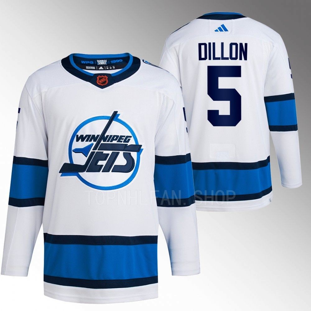 2022 Winnipeg Jets Brenden Dillon Reverse Retro 2.0 White Authentic Primegreen Jersey