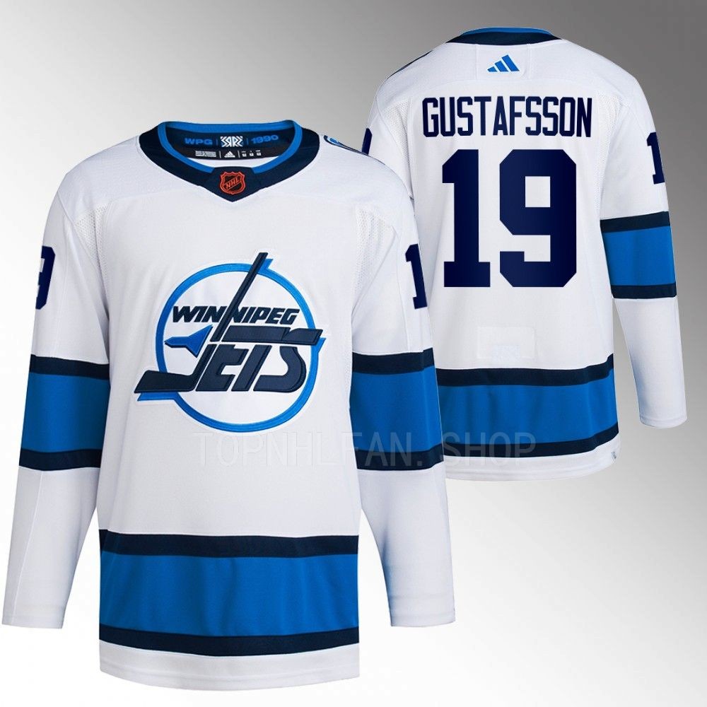 2022 Winnipeg Jets David Gustafsson Reverse Retro 2.0 White Authentic Primegreen Jersey