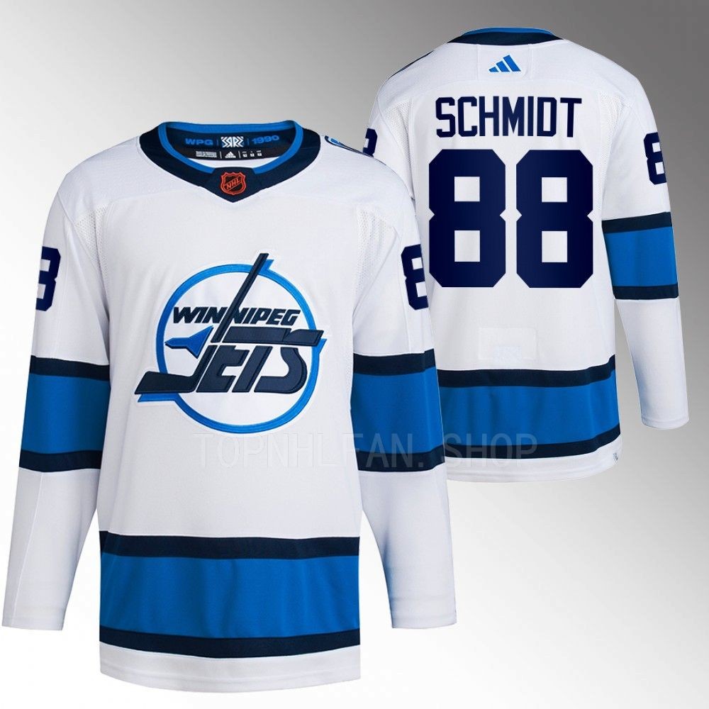 2022 Winnipeg Jets Nate Schmidt Reverse Retro 2.0 White Authentic Primegreen Jersey