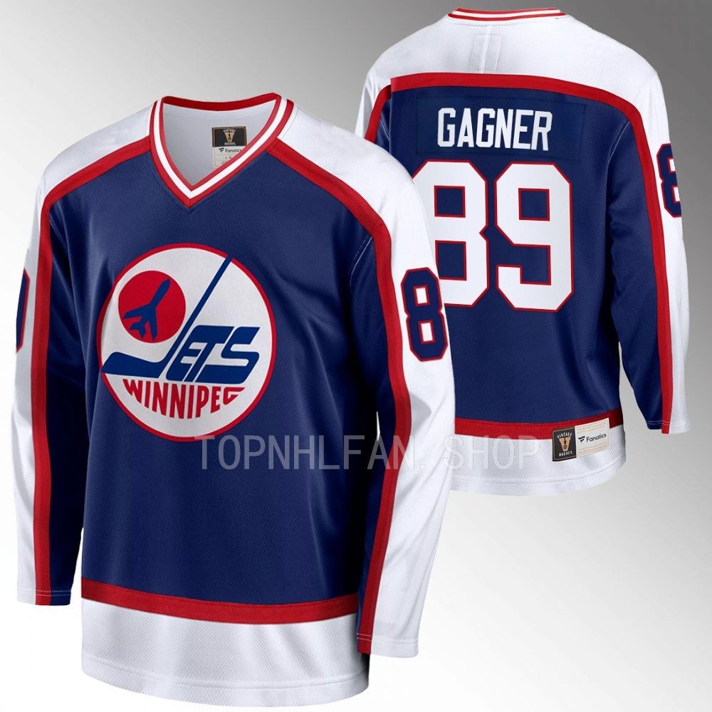 2022 Winnipeg Jets Sam Gagner 90s Night Navy Vintage Jersey