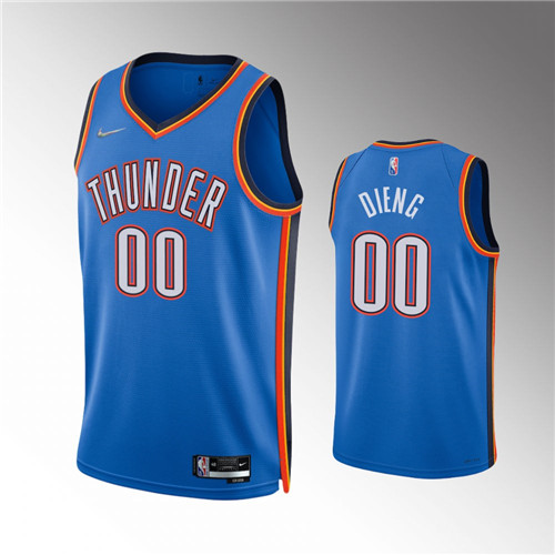 Oklahoma City Thunder 2022 NBA Draft First Round Pick Ousmane Dieng Icon Jersey #00