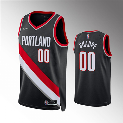 Portland Trail Blazers 2022 NBA Draft First Round Pick Shaedon Sharpe Icon Edition stitched Jersey #00