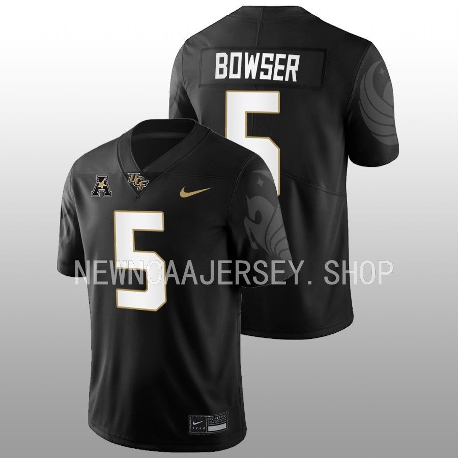 2022 ucf knights isaiah bowser black college football game jersey