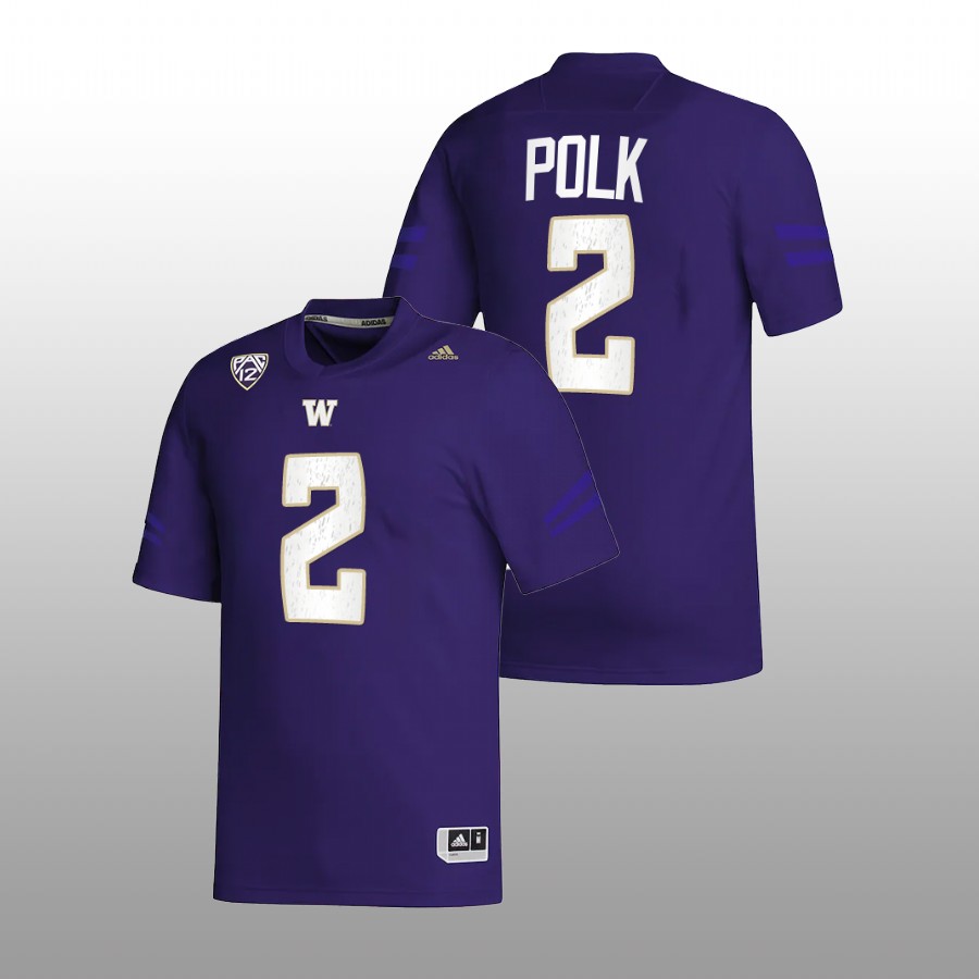 2022 washington huskies ja'lynn polk purple college football nil replica jersey