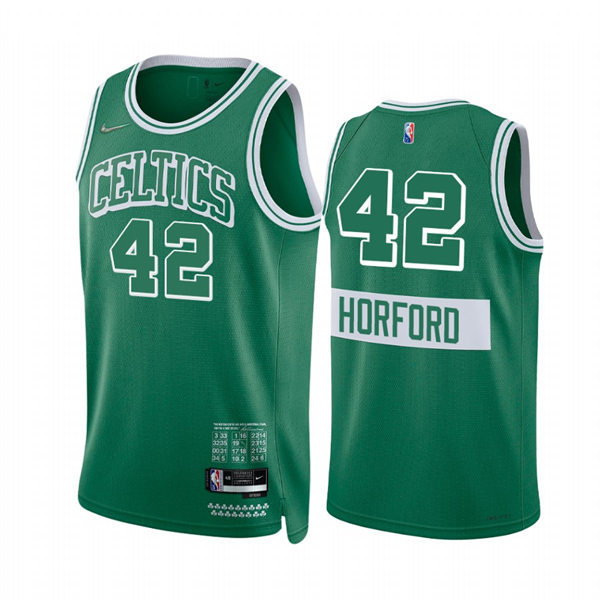 Boston Celtics Al Horford Kelly Green 2021-22 Boston City Edition Jersey #42