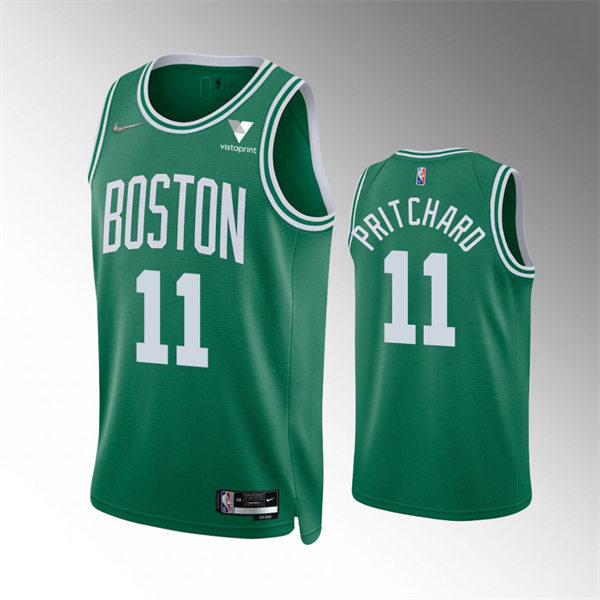 Boston Celtics Payton Pritchard 2021-22 Kelly Green Diamond Badge Icon Edition stitched Jersey #11