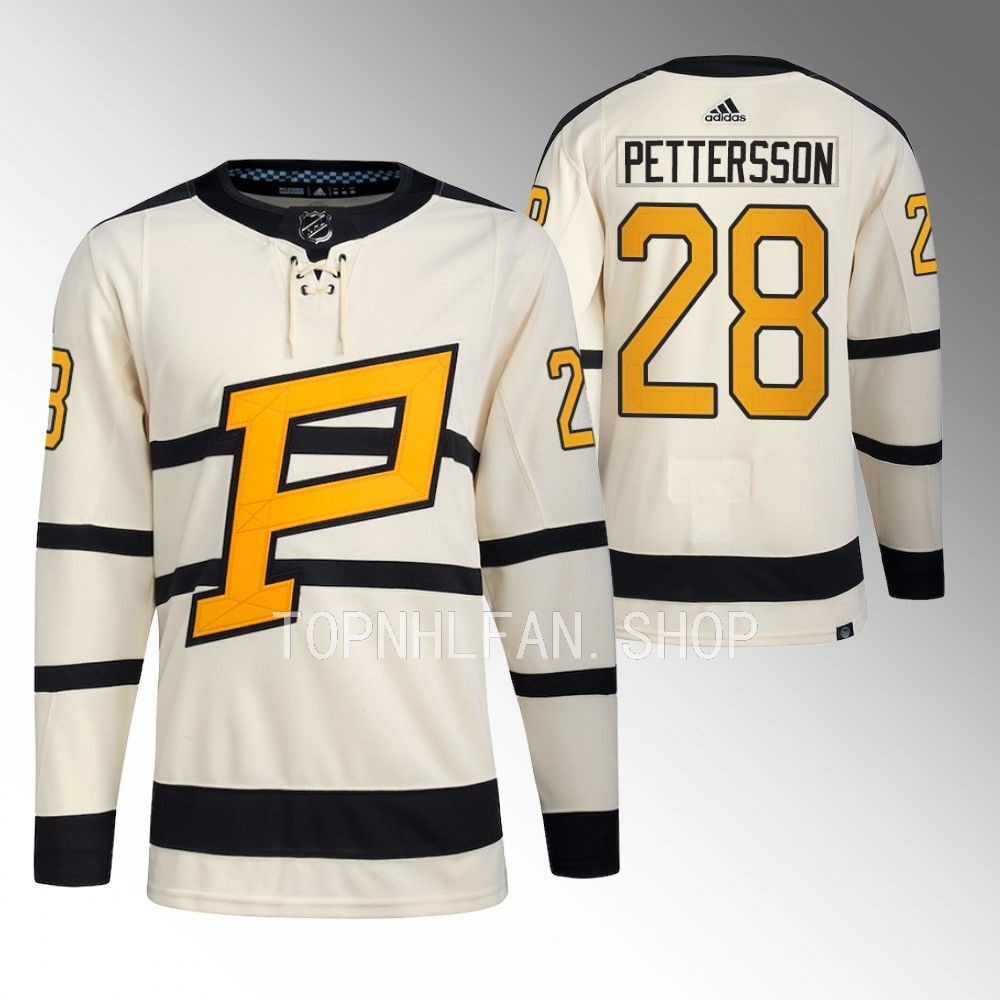 2023 Winter Classic Pittsburgh Penguins Marcus Pettersson Cream Primegreen Jersey men's
