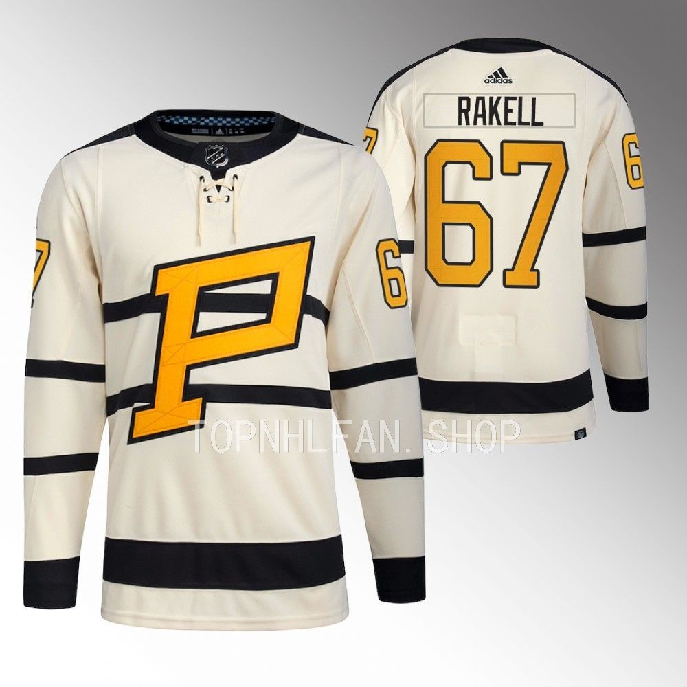 2023 Winter Classic Pittsburgh Penguins Rickard Rakell Cream Primegreen Jersey men's