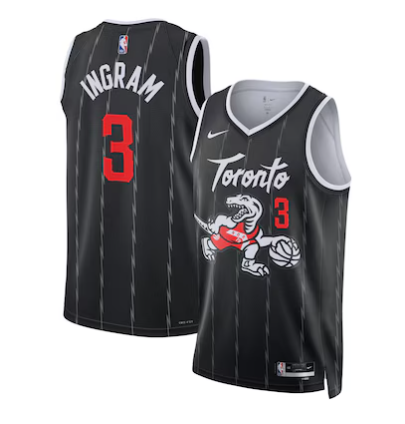 2025 Toronto Raptors Jerseys Raptors Basketball Jerseys #3 Brandon Ingram