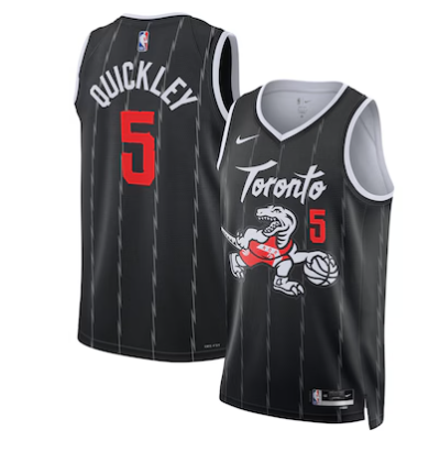 2025 Toronto Raptors Jerseys Raptors Basketball Jerseys #5 Immanuel Quickley