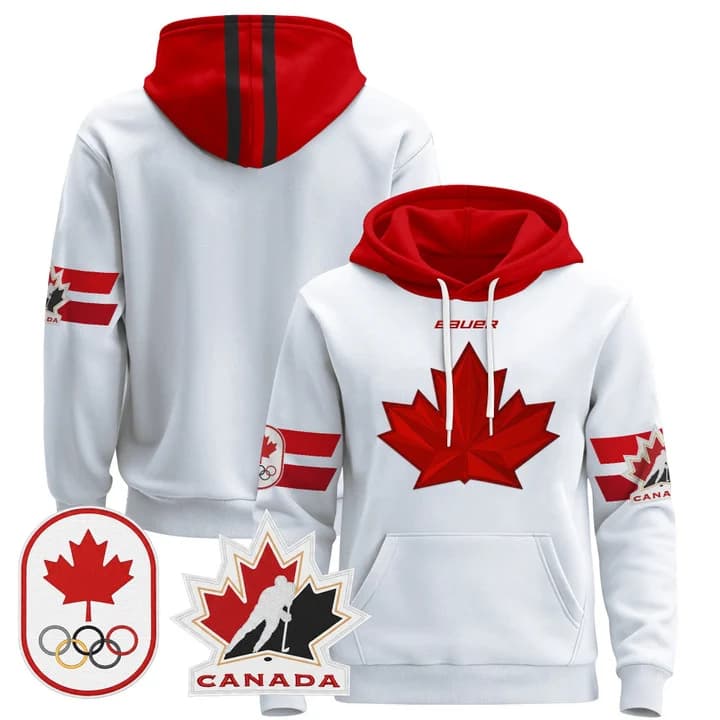 2026 Canada Olympic Pullover Hoodie Jersey  - All Stitched  Team     Jersey
