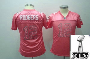 20llsb green bay packers 12 aaron rodgers red field flirt fashion women jerseys