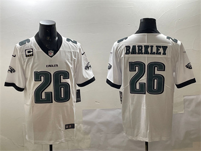 26 barkley with patch  jerseys white