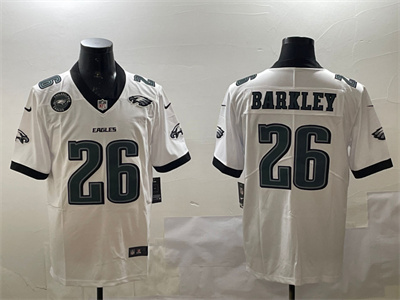26 barkley with patch  jerseys white4