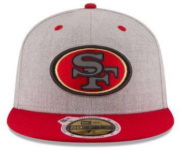 49ers Fresh Logo khaki Fitted Hat LX