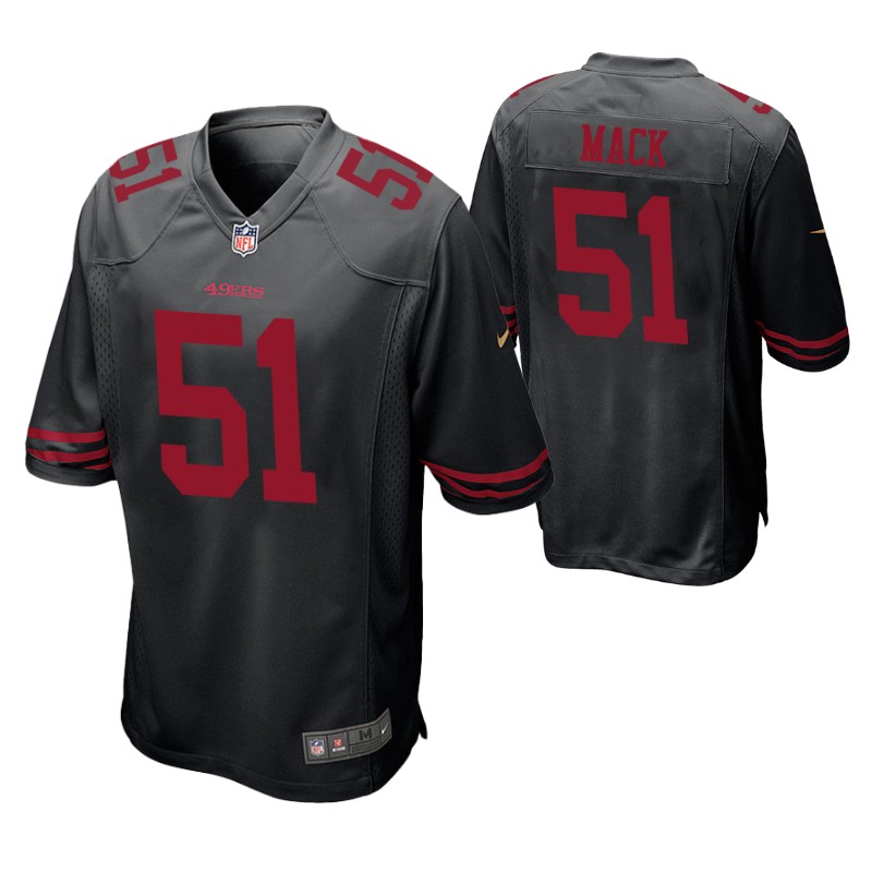 49ers alex mack game jersey black stitched