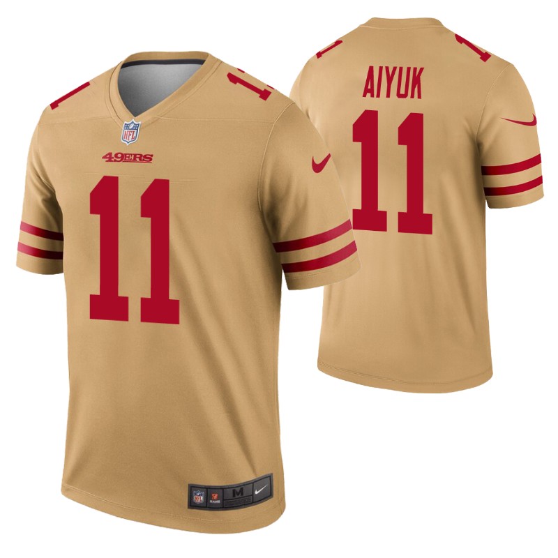 49ers brandon aiyuk inverted legend jersey stitched