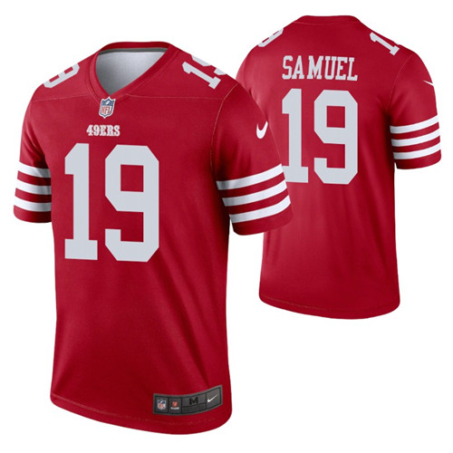 49ers deebo samuel jersey scarlet legend men's stitched