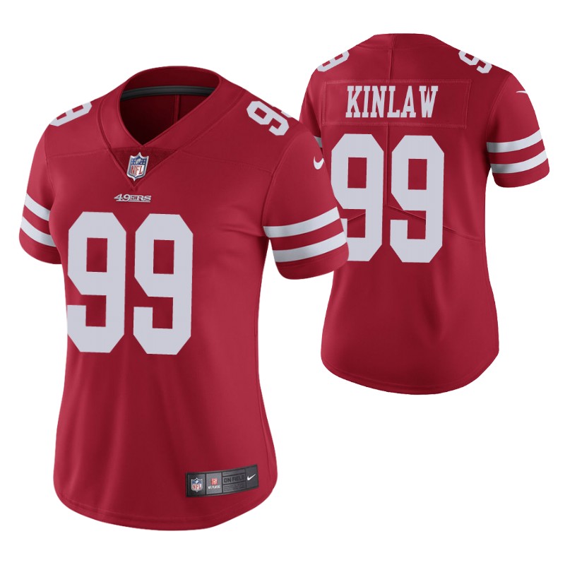 49ers javon kinlaw 2020 nfl draft jersey scarlet men stitched